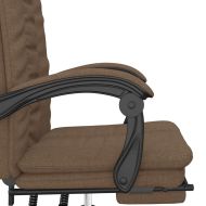 Наклоняем офис стол, кафяв, текстил