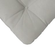 Възглавници за седалки 4 pcs Светлосиво 40 x 40 cm