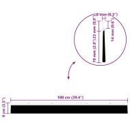 Запечатващи четки за врата с винтово закрепване 6 pcs Кафяво