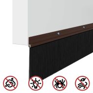 Запечатващи четки за врата с винтово закрепване 6 pcs Кафяво