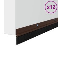 Запечатващи четки за врата с винтово закрепване 12 pcs Кафяво