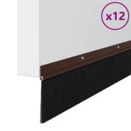 Запечатващи четки за врата с винтово закрепване 12 pcs Кафяво