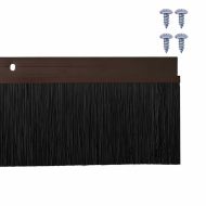 Запечатващи четки за врата с винтово закрепване 12 pcs Кафяво