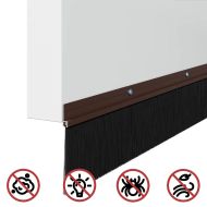 Запечатващи четки за врата с винтово закрепване 12 pcs Кафяво