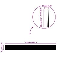 Запечатващи четки за врата с винтово закрепване 2 pcs Кафяво
