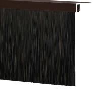 Запечатващи четки за врата с винтово закрепване 6 pcs Кафяво