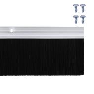 Запечатващи четки за врата с винтово закрепване 2 pcs Сребрист