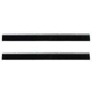 Запечатващи четки за врата с винтово закрепване 2 pcs Сребрист