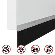 Запечатващи четки за врата с винтово закрепване 2 pcs Сребрист