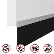 Запечатващи четки за врата с винтово закрепване 12 pcs Сребрист