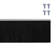 Запечатващи четки за врата с винтово закрепване 2 pcs Сребрист