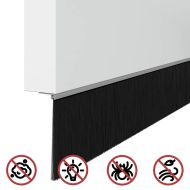 Запечатващи четки за врата с винтово закрепване 2 pcs Сребрист