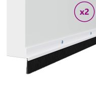 Запечатващи четки за врата с винтово закрепване 2 pcs Бяло