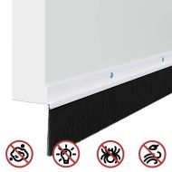 Запечатващи четки за врата с винтово закрепване 2 pcs Бяло