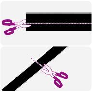 Запечатващи четки за врата с винтово закрепване 2 pcs Черно