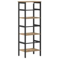 Рафт за книги Дъб 40 х 29,5 х 115 см Инженерно дърво