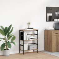 Рафт за книги Дъб 60 х 29,5 х 81 см Инженерно дърво