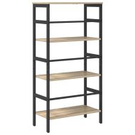 Рафт за книги Сонома дъб 60 х 29,5 х 115 см Инженерно дърво