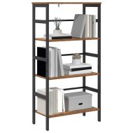 Рафт за книги 3 нива 60 х 29,5 х 115 см Инженерна дървесина