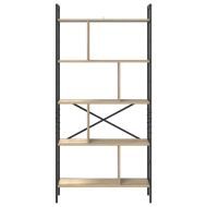 Рафт за книги Сонома дъб 75 x 30 x 156 см Инженерно дърво