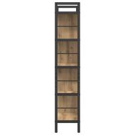 Рафт за книги 9 нива 75 x 30 x 156 см Инженерна дървесина Дъб