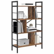 Рафт за книги Старо дърво 75 x 30 x 123,5 см Инженерно дърво