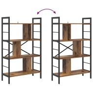 Рафт за книги Старо дърво 75 x 30 x 123,5 см Инженерно дърво