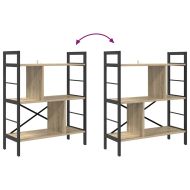 Рафт за книги Сонома дъб 75 x 30 x 91 см Инженерно дърво