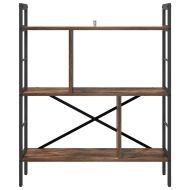Рафт за книги 5 нива 75 x 30 x 91 см Инженерна дървесина