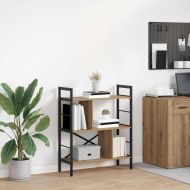 Рафт за книги Дъб 75 x 30 x 91 см Инженерно дърво