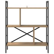 Рафт за книги Дъб 75 x 30 x 91 см Инженерно дърво
