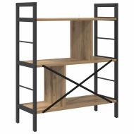 Рафт за книги Дъб 75 x 30 x 91 см Инженерно дърво