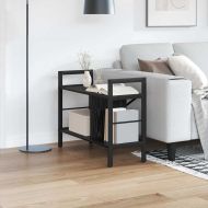 Рафт за книги Черния дъб 75 x 30 x 58,5 см Инженерно дърво