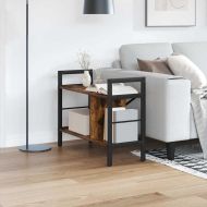 Рафт за книги Димян дъб 75 x 30 x 58,5 см Инженерно дърво