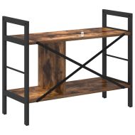 Рафт за книги Димян дъб 75 x 30 x 58,5 см Инженерно дърво