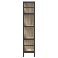 Рафт за книги Сонома дъб 82 x 32 x 144,5 см Инженерно дърво