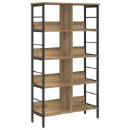 Рафт за книги Дъб 82 x 32 x 144,5 см Инженерно дърво