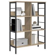 Рафт за книги Сонома дъб 82 x 32 x 112 см Инженерно дърво
