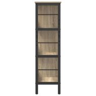 Рафт за книги Сонома дъб 82 x 32 x 112 см Инженерно дърво