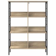 Рафт за книги Сонома дъб 82 x 32 x 112 см Инженерно дърво