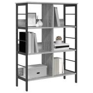 Рафт за книги 6 нива 82 x 32 x 112 см Инженерна дървесина