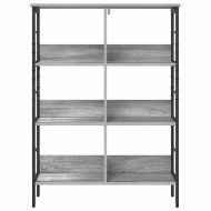 Рафт за книги 6 нива 82 x 32 x 112 см Инженерна дървесина
