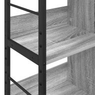 Рафт за книги 6 нива 82 x 32 x 112 см Инженерна дървесина