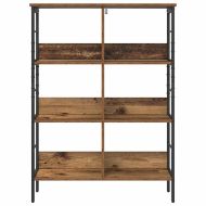 Рафт за книги Старо дърво 82 x 32 x 112 см Инженерно дърво