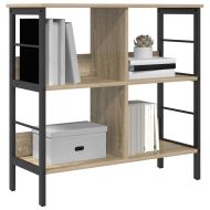 Рафт за книги 4 нива 82 x 32 x 79 см Инженерна дървесина