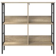 Рафт за книги 4 нива 82 x 32 x 79 см Инженерна дървесина