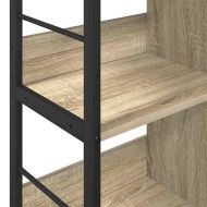 Рафт за книги 4 нива 82 x 32 x 79 см Инженерна дървесина