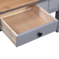 Кафе маса, сива, 100x60x43,5 см, бор масив, Panama Range