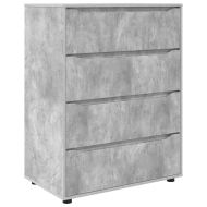 Шкафове за съхранение 2 pcs Циментено сиво 80 x 48 x 105 см