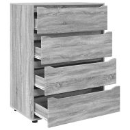 Шкафове за съхранение 2 pcs Сив Сонома 80 x 48 x 105 см